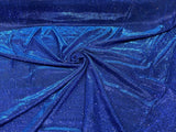 Royal Blue Moon Shadow Shimmer Glitter Fabric - Royal Blue, Full Glitter Covered Shimmer, 58/60" Width (1 Yard)