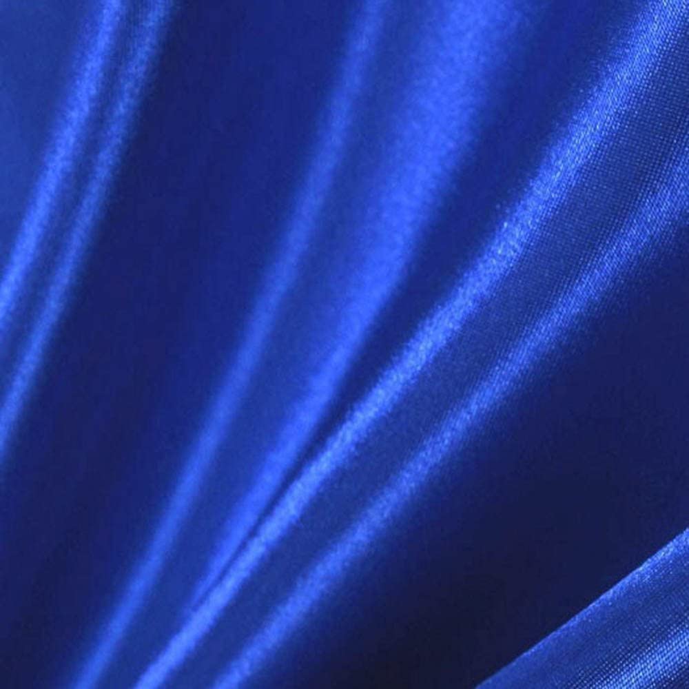 1 Yard Royal Blue Satin Fabric 60" Wide, 100% Polyester Bridal Satin for Weddings, Gowns, Costumes & Decor