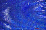 Hologram Quad Sequins Polyester Fabric - Holographic Square Sequins, 40" Width, 7 Colors (1 Yard)