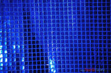 Quad Sequins Polyester Fabric - Square Sequins, Multiple Colors, 45" Wide (1 Yard)