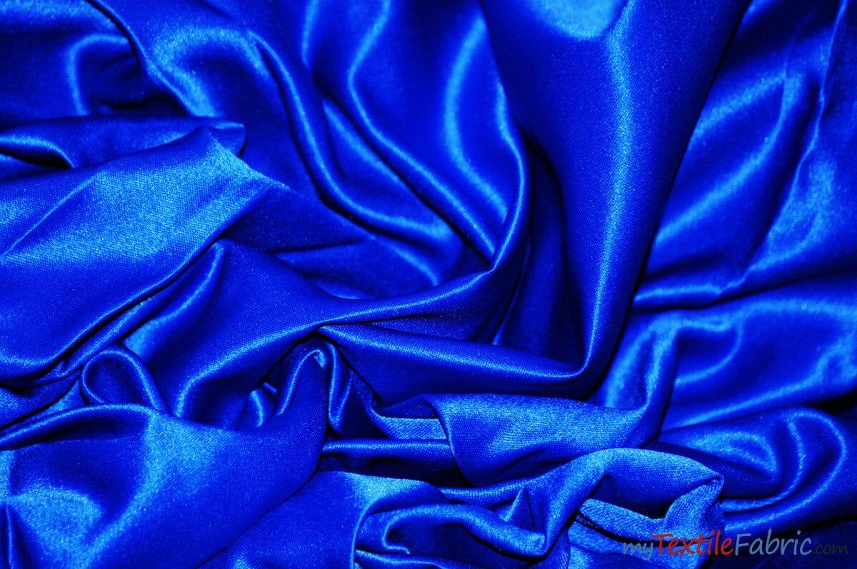 Stretch Matte Satin Peau De Soie Polyester Fabric - Solid, 58/60" Width (1 Yard)