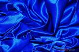 Stretch Matte Satin Peau De Soie Polyester Fabric - Solid, 58/60" Width (1 Yard)