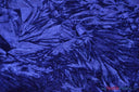 Crushed Triple Velvet Acetate Nylon Fabric - Solid Plush Velvet, 44/45" Width, Multiple Colors (1 Yard)