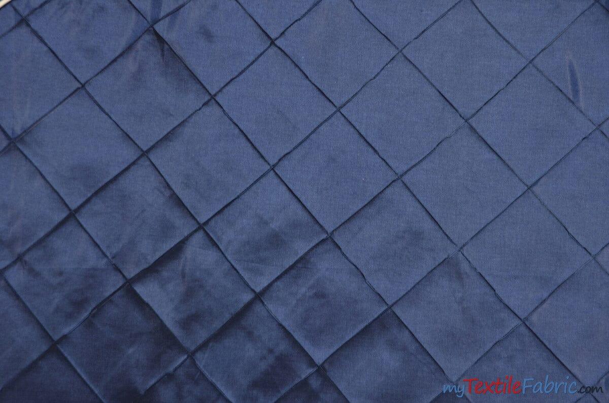Taffeta Pintuck Fabric - 4" X 4" Diamond Pattern, 58" Width, Multiple Colors (1 Yard)