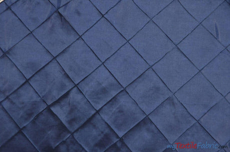 Taffeta Pintuck Fabric - 4" X 4" Diamond Pattern, 58" Width, Multiple Colors (1 Yard)