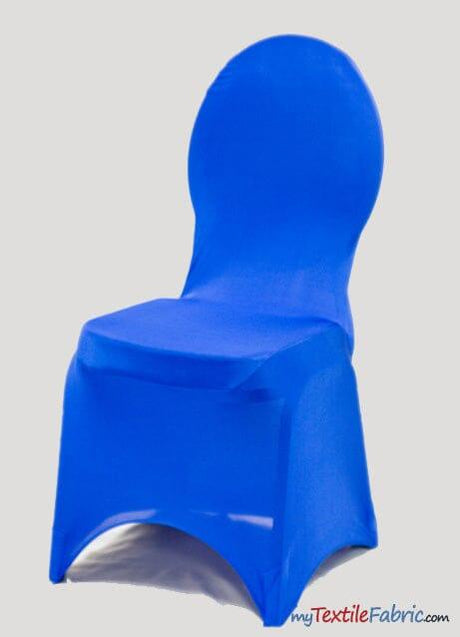 Spandex Chair Cover Polyester Fabric - Stretch Banquet Chair Cover, Multiple Colors, 1 Piece