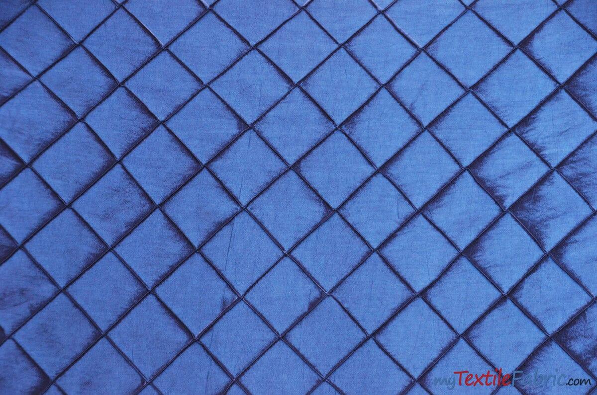 Pintuck 2X2 Taffeta Fabric - Diamond Pattern, 54" Width, Multiple Colors (1 Yard)
