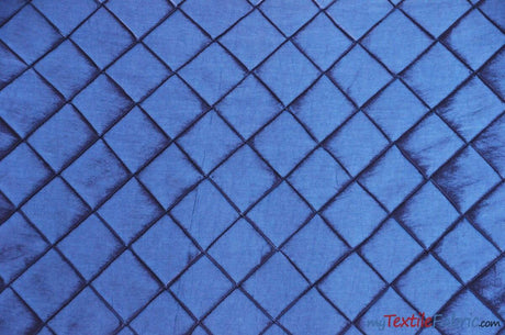 Pintuck 2X2 Taffeta Fabric - Diamond Pattern, 54" Width, Multiple Colors (1 Yard)