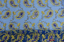 Coco Paisley Polyester Fabric - Sheer Embroidered Paisley, Double Scallop Lace, 52" Width (1 Yard)