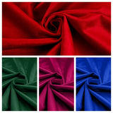Royal Velvet Polyester Fabric - Solid Velvet, 58" Width (1 Yard)