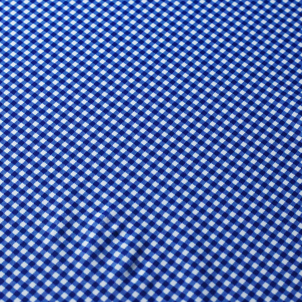 Gingham Check Poly Spandex Fabric - Micro Plaid, Assorted Colors, 58/60" Width (1 Yard)
