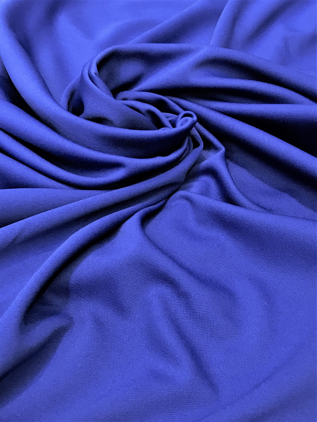 Royal Blue Scuba Polyester Fabric - Royal Blue, Knit, 59"-60" Width
