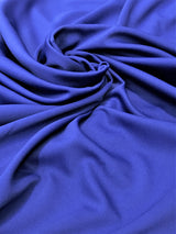 Royal Blue Scuba Polyester Fabric - Royal Blue, Knit, 59"-60" Width