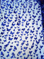 3D Butterflies Royal Blue 100 Percent Polyester Fabric - Light Weight Satin Butterflies, Royal Blue, 54" Width (1 Yard)