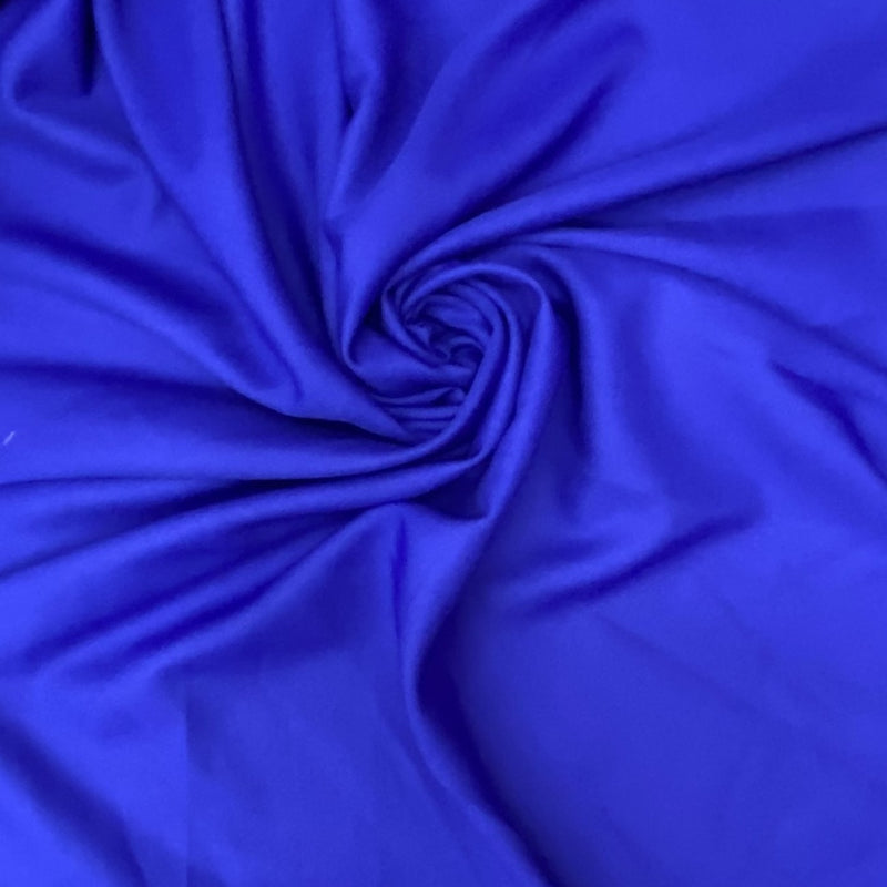 Gabardine Royal Blue Polyester Fabric - Royal Blue, 59/60" Width