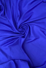 Gabardine Royal Blue Polyester Fabric - Royal Blue, 59/60" Width