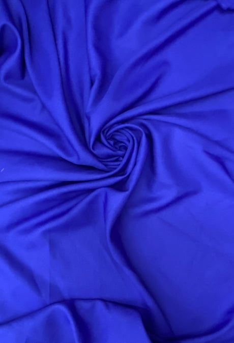 Gabardine Royal Blue Polyester Fabric - Royal Blue, 59/60" Width