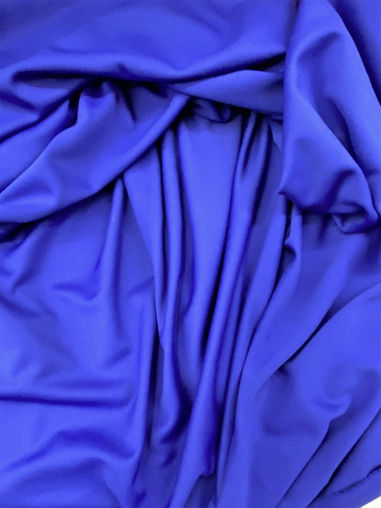 Royal Blue Scuba Polyester Fabric - Royal Blue, Knit, 59"-60" Width