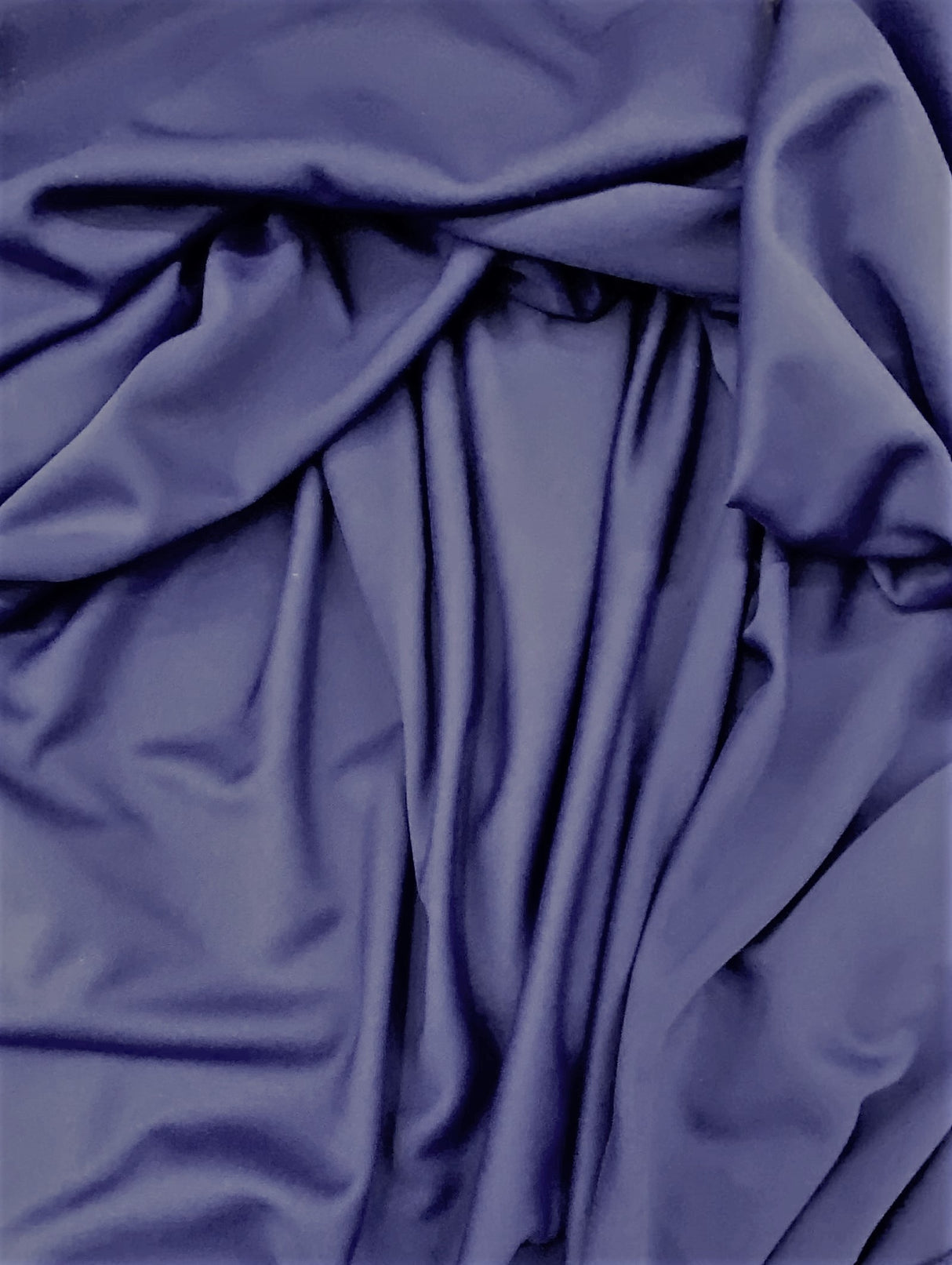 Scuba Polyester Fabric - Navy Blue, 59"-60" Width