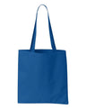 Small Tote Bag Polyester PVC Fabric - Royal Blue, Gusseted Bottom, 14 3/4" W X 13 3/4" H (One Size)