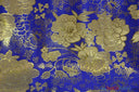 Oriental Metallic Flower Brocade Metallic Brocade Fabric - Metallic Flower, 58" Width (1 Yard)