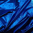 Blue Spandex Lame Foil Stretch Metallic Fabric,