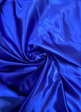 Royal Bridal Satin Fabric - Royal Blue, 58"-60" Width (1 Yard)