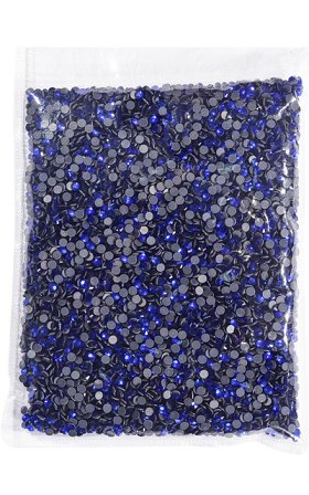 Big Bag Hot Fix Rhinestones - Royal Blue, Loose Rhinestones, 2MM / 6SS, 3MM/10SS, 4MM / 16SS, 5MM / 20SS, 6MM / 30SS (1 Bag)