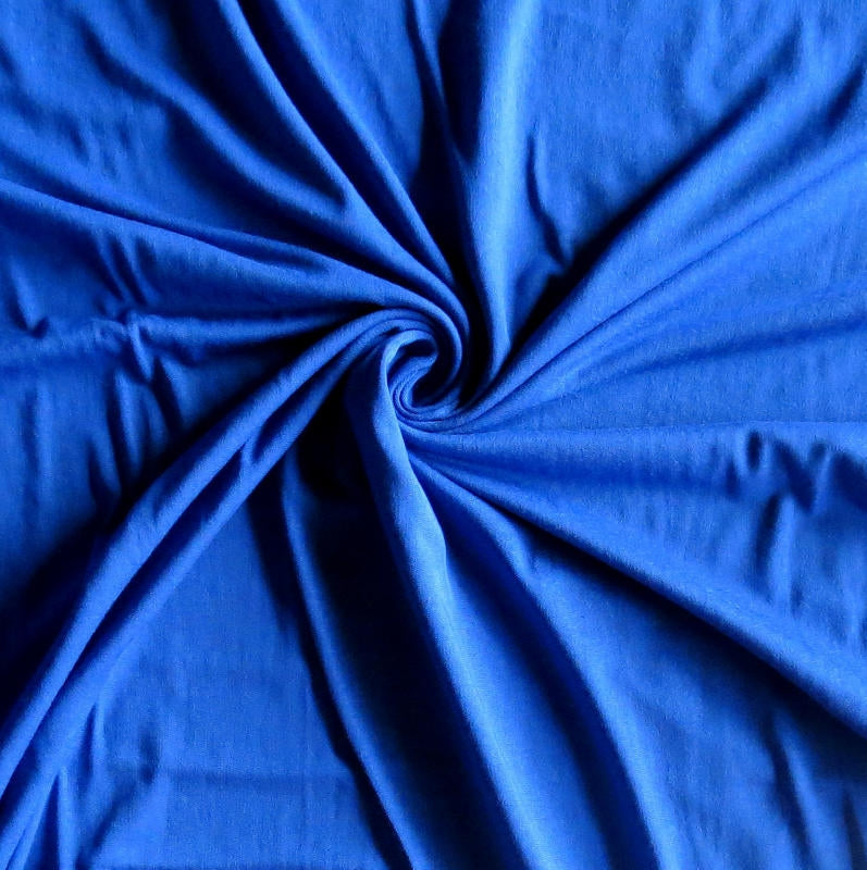 Bamboo Lycra Jersey Knit Fabric - Royal Blue