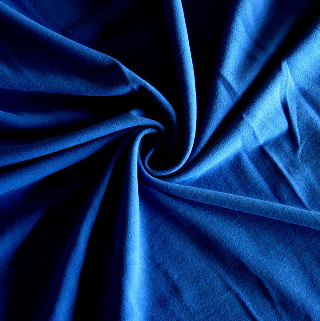 Cotton Lycra Jersey Knit Fabric Royal Blue