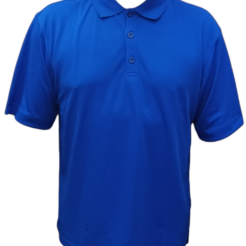 Vision Polo Coolon Polyester Fabric - Royal Blue, Regular Fit (1 Piece)
