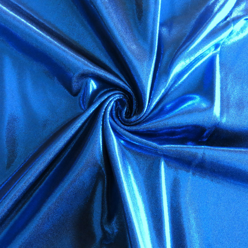 Royal Metallic Nylon Spandex Swimsuit Fabric