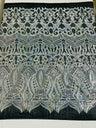 Royalty Sequin Damask 4 Way Stretch Mesh Fabric - Iridescent Sequin Damask, 54" Width (1 Yard)