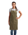 Unisex ‘Barley’ Contrast Stitch Recycled Bib Apron