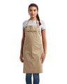 Unisex ‘Barley’ Contrast Stitch Recycled Bib Apron