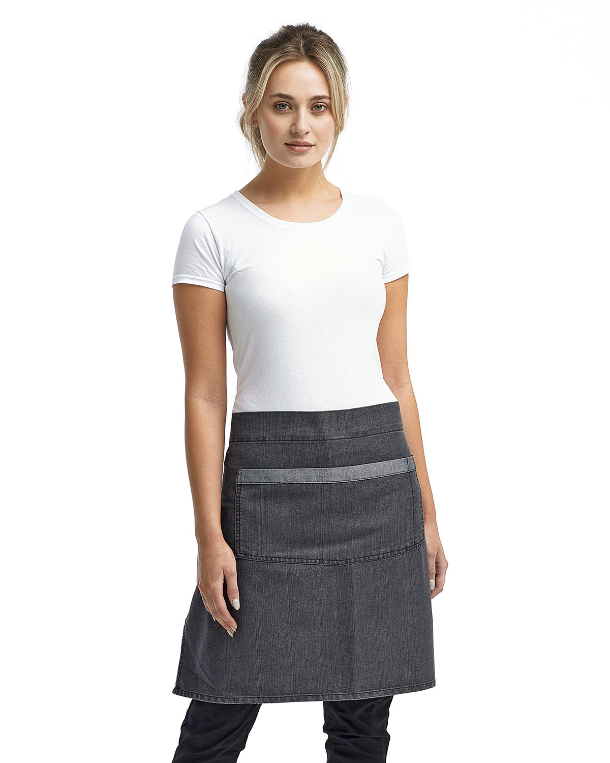 Unisex Domain Contrast Denim Waist Apron