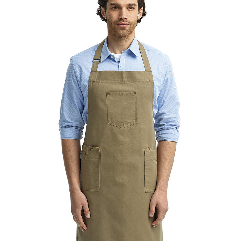 Unisex Cotton Chino Bib Apron