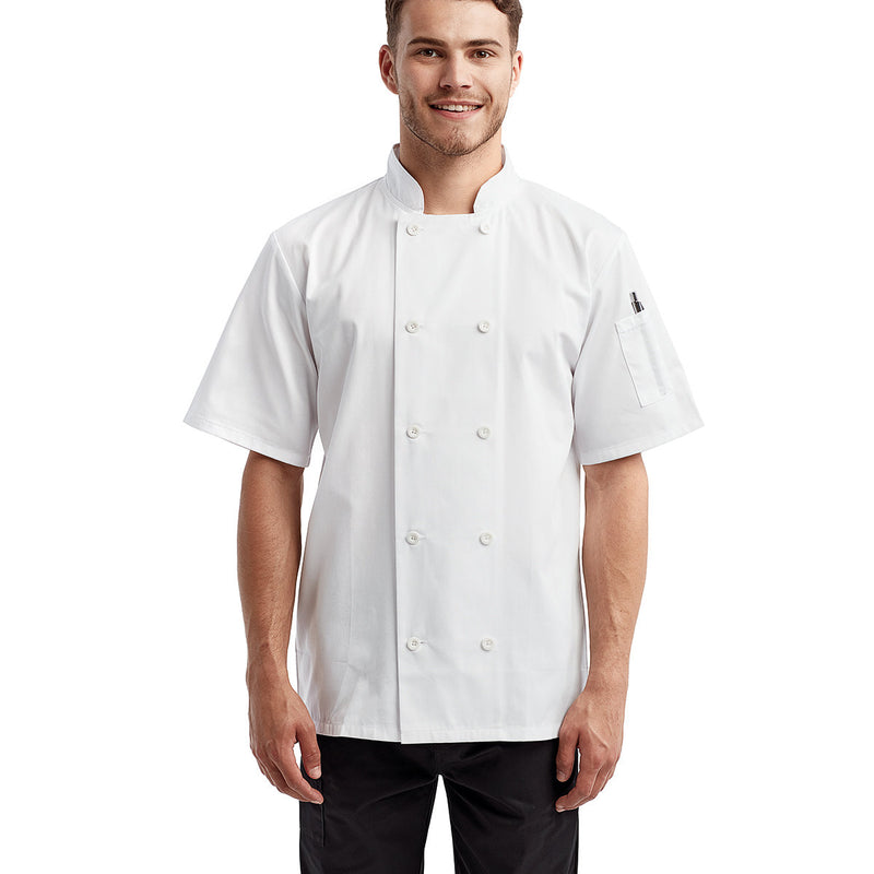 Unisex Short-Sleeve Recycled Chef's Coat