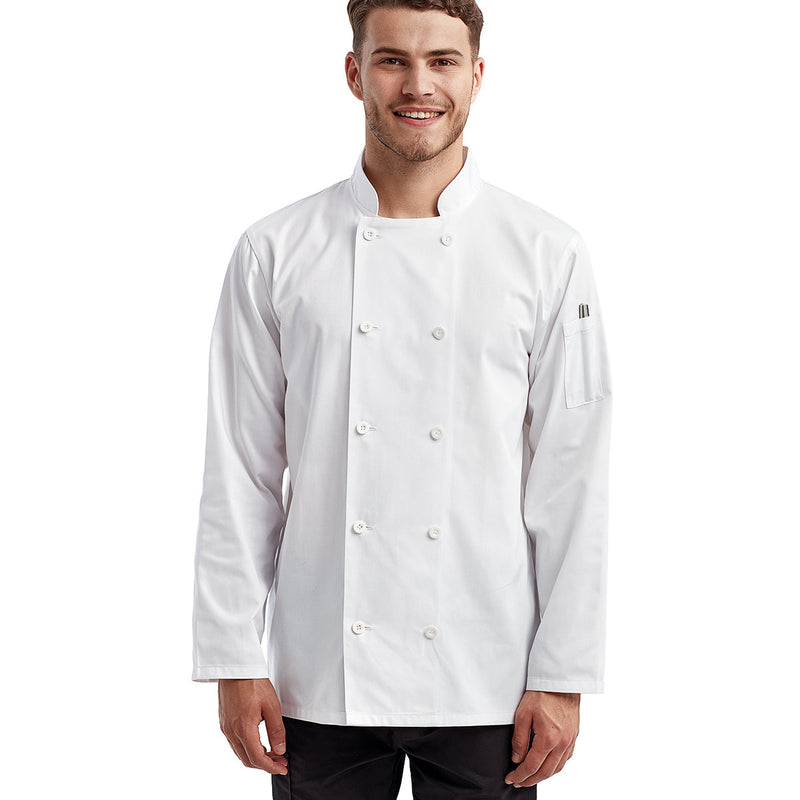 Unisex Long-Sleeve Recycled Chef's Coat
