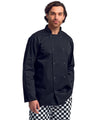 Unisex Studded Front Long-Sleeve Chef's Jacket