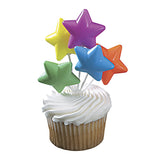 Star Balloon Clusters - Primary Colors - 12 or 36 Count