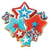Red, White and Blue jimmies Mix Sprinkles 26 oz. handheld container