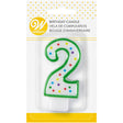 Wilton Green Number 2 Birthday Candle