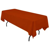 Polyester Rectangular Tablecloth Polyester Fabric - Wrinkle-Resistant, Stain-Proof, Washable, 60" X 144"