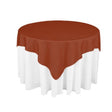 Rust Square Polyester Overlay Tablecloth 60″ x 60″