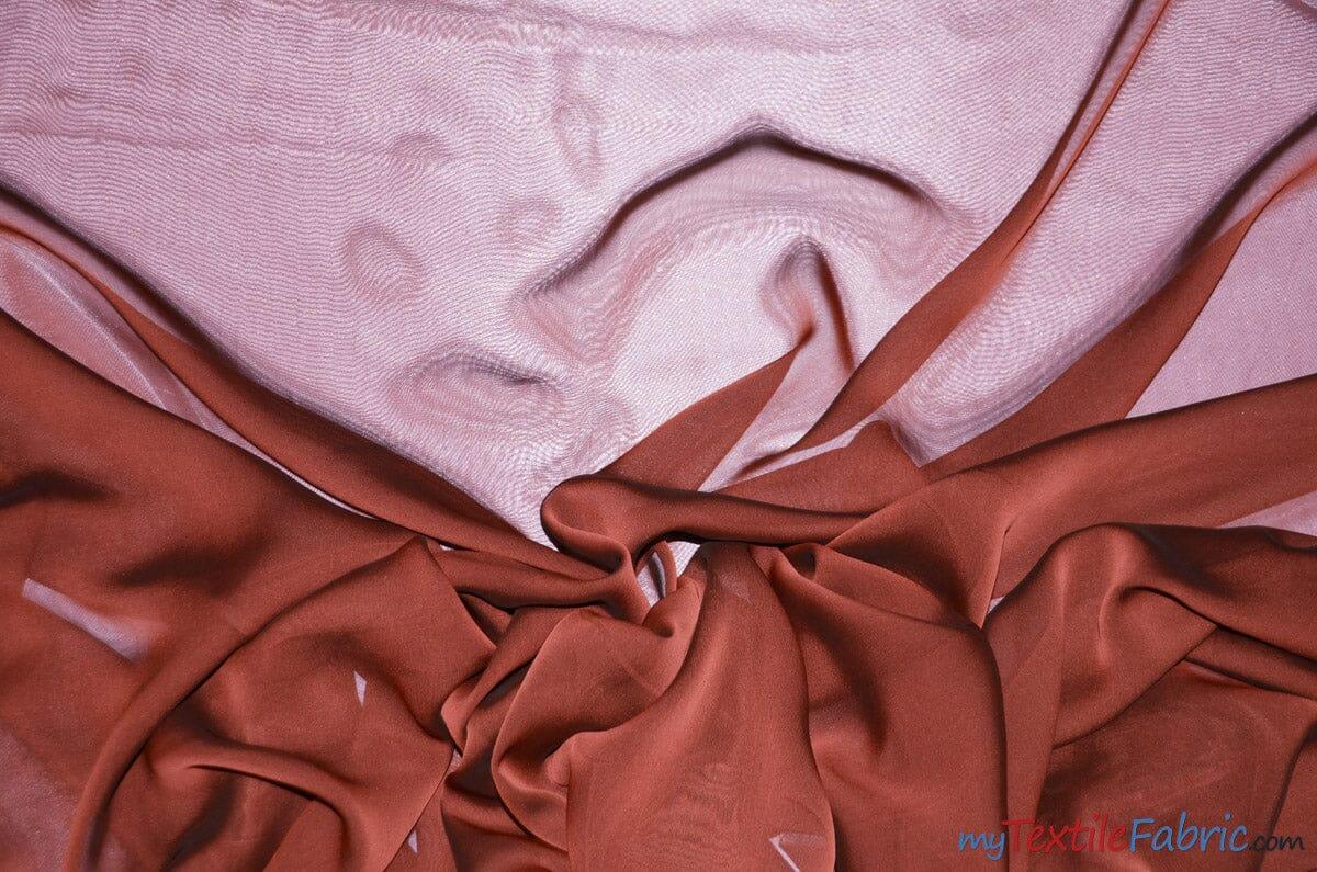 Two Tone Chiffon Polyester Fabric - Iridescent Sheer, 58/60" Width, Multiple Colors (Yards, Bolts, Sample Swatch)
