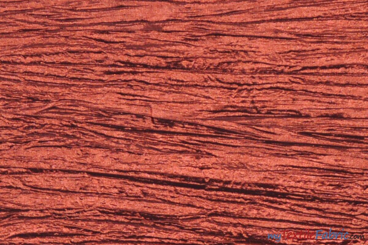 Crease Taffeta Crush Taffeta Polyester Fabric - Crushed Texture, 50/52" Width (Continuous Yards Or By Bolt)