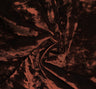 1 Yard Stretch Crushed Velvet Fabric Rust Drapey Apparel Material width