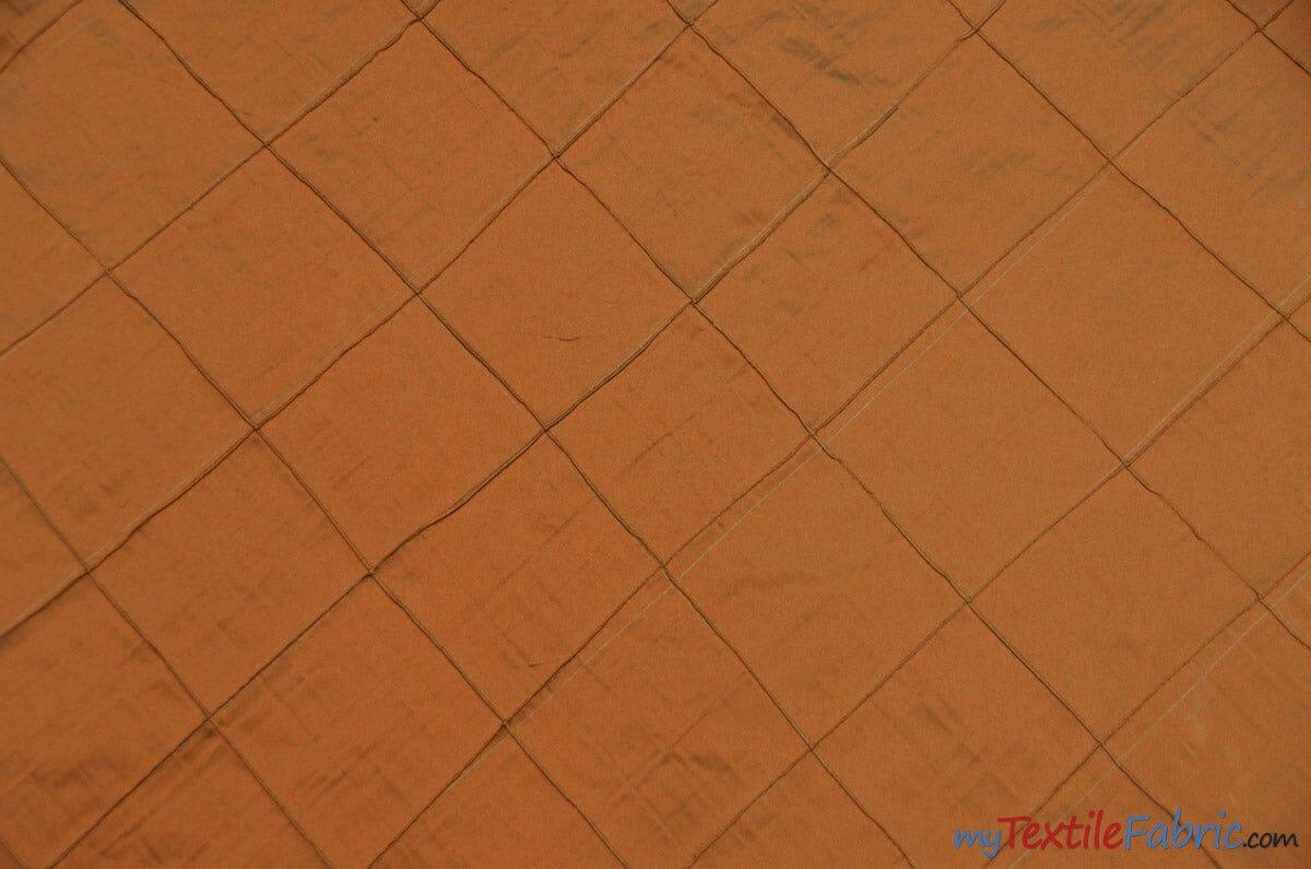 Taffeta Pintuck Fabric - 4" X 4" Diamond Pattern, 58" Width, Multiple Colors (1 Yard)