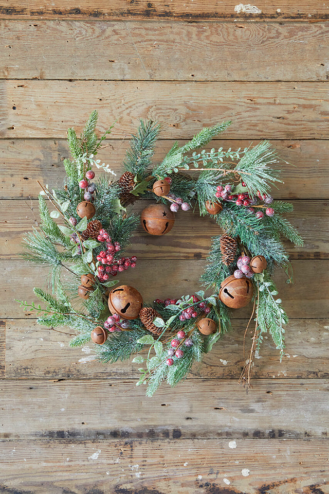 18" Rustic Bell Wreath